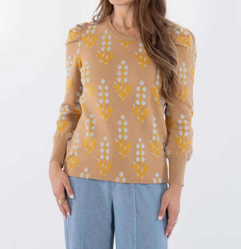 NEW EMILY MCCARTHY women's julia sweater in bluebonnet